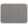 Black Striped White Dish Drying Mat for Kitchen, Absorbent Microfiber Drying Pad Dish Mat, 24" X 18" view 1