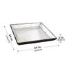 A&B Home Mirror Tray Perfume Tray Decorative Mirror Square Jewelry Tray Organizer Tradition Style for Display Bedroom Living Room Bathroom and Dressing Table view 2