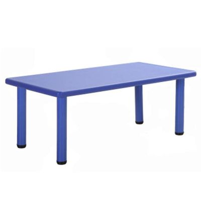 Kids Children Plastic Table Strong Study Garden Or Inside Table,Kindergarten,Home,Daycare Table,Toddlers Dining Table Game Table,Blue