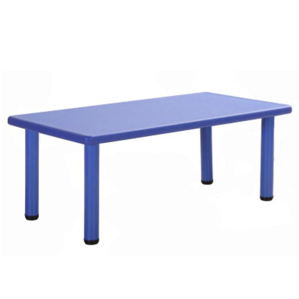 Kids Children Plastic Table Strong Study Garden Or Inside Table,Kindergarten,Home,Daycare Table,Toddlers Dining Table Game Table,Blue