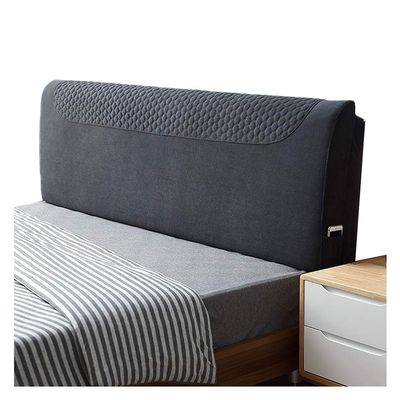 LIANGJUN Headboard Bed Backrest Cushion, Wall Pillow Comfortable, Sponge Filling Double Large Backrest, Double Bed Children's Room, Washable Cover (Color : Dark Gray, Size : 200cm)