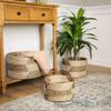 Set of 3 Traditional Nesting Wicker Baskets 14.5" view 2