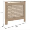 vidaXL Radiator Cover 44.1"x17.5"x31.9" MDF view 2