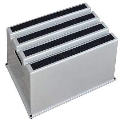 1 Step, Plastic Step Stand, 500 lb. Load Capacity, Gray