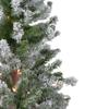 Pre-Lit Medium Flocked Alpine Artificial Christmas Tree - 4' - Clear Lights view 4
