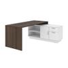 Bestar Equinox L-Shaped Desk in Antigua & White, 72W view 4