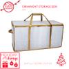 Simplify 128 Count Organizer Christmas Ornament Storage | Dimensions: 26.4"x 13.5"x 13.4" | Gold | Easy Carry Handles | Christmas Organization | Zipper Closure | Holds 128 Ornaments view 2