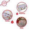 Simplify 128 Count Organizer Christmas Ornament Storage | Dimensions: 26.4"x 13.5"x 13.4" | Gold | Easy Carry Handles | Christmas Organization | Zipper Closure | Holds 128 Ornaments view 3