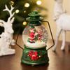 Santa Checks the Naughty Children's List by the Christmas Tree Lantern Snow Globe - 8" view 2