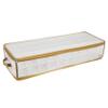 Simplify 80 Count Ornament Decorative Storage Organizer | Dimensions: 29.7"x 11.8"x 6" | Holds 80 Ornaments | Easy Carry Handles | Zipper Closure | Gold | Collapsible | Christmas Organization view 1