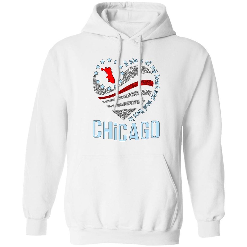 A Piece of My Heart and Soul Lives in Chicago White
