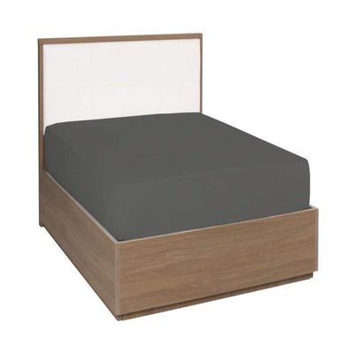ABP Collection Ultra-Soft Silky Satin Fitted Sheet - Wrinkle, Fade, Stain Resistant 21" Deep Pocket Bed Sheet - 1 Piece Fitted/Bottom Sheet - Twin, Dark Grey