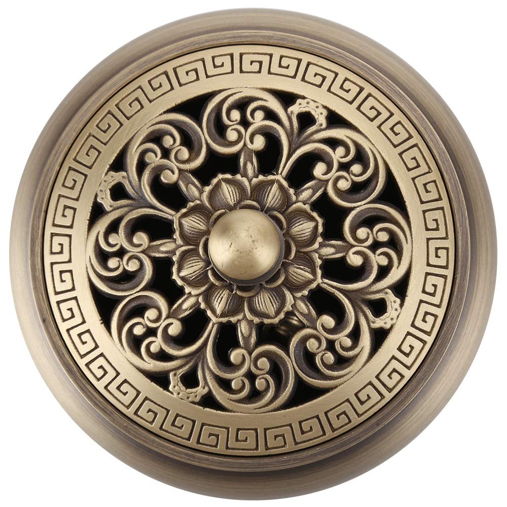 Pasamer Exquisite Workmanship Incense Burner, Not Fade RustProof CorrosionResistant Copper Incense Burner, Office for Home