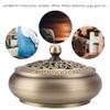 Pasamer Exquisite Workmanship Incense Burner, Not Fade RustProof CorrosionResistant Copper Incense Burner, Office for Home view 3
