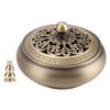 Pasamer Exquisite Workmanship Incense Burner, Not Fade RustProof CorrosionResistant Copper Incense Burner, Office for Home view 4
