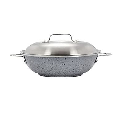 Bon Chef 60011STARLIGHT 10 in. Hotstone Starlight Cucina Braiser Pan with Lid - Induction Bottom