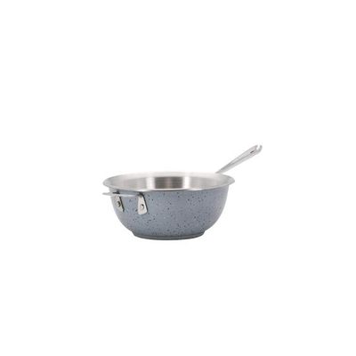 Bon Chef 60008STARLIGHT 12 in. Hotstone Starlight Cucina Chefs Pan with Lid - Induction Bottom