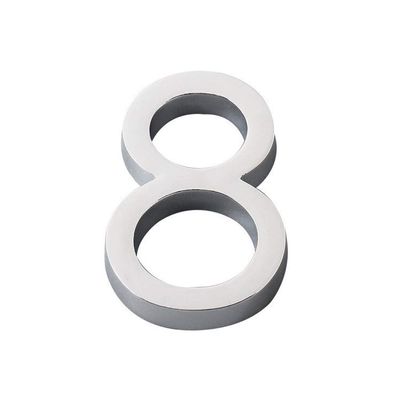 1pc 3D Numeral Door Plaque, Acrylic Plating Gate House Number Plates Stickers, 0-9 Plastic Number Tag Sticker For Hotel/House/mailbox/Shop Door Number Plates (Color : 8)