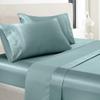 7 Pc Silk Satin Sheet Set - Pure Silk Sheets - Silk Satin Fitted - Silk Satin Flat - Silk Satin Duvet Cover - Silk Satin Pillowcase - Skin Friendly Silk Satin Sheet Set - (Twin XL Burgundy) view 2