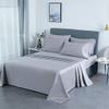7 Pc Silk Satin Sheet Set - Pure Silk Sheets - Silk Satin Fitted - Silk Satin Flat - Silk Satin Duvet Cover - Silk Satin Pillowcase - Skin Friendly Silk Satin Sheet Set - (Twin XL Burgundy) view 3