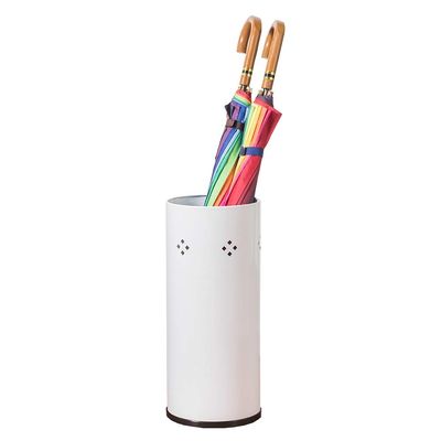 Umbrella Racks WXYZ White Umbrella Stand is Not Easy to Rust with High Temperature Paint, Non-Slip Base and Large Capacity Hotel Office Umbrella Bucket 50x22cm