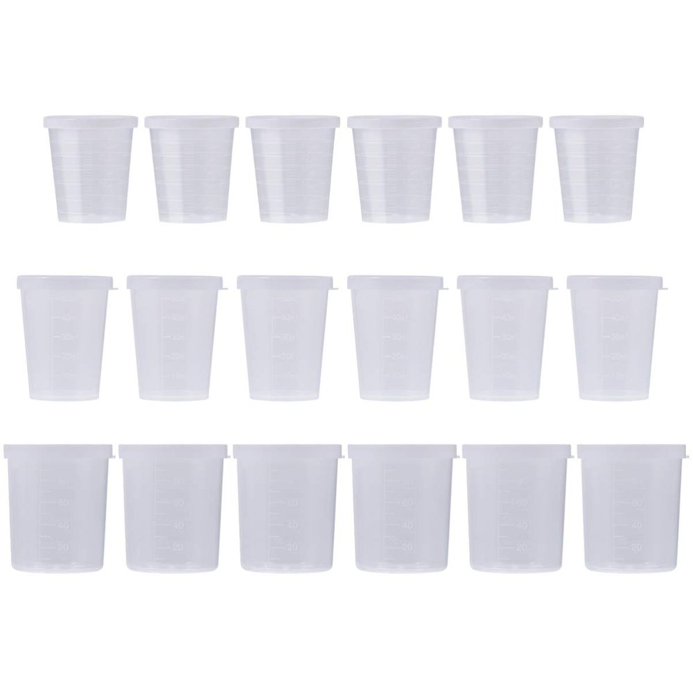 1 Set 30pcs Measuring Cup Plastic Jigger Small Jigger Plastic Measuring Water Cup Clear Jigger