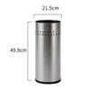 Umbrella Racks WXYZ The Silver Stainless Steel Umbrella Stand is Waterproof and Rust-Proof, Can Store 20 Long and Short Umbrellas, and A Stable Rubber Base 50x22cm view 2