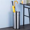 Umbrella Racks WXYZ The Silver Stainless Steel Umbrella Stand is Waterproof and Rust-Proof, Can Store 20 Long and Short Umbrellas, and A Stable Rubber Base 50x22cm view 3