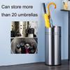 Umbrella Racks WXYZ The Silver Stainless Steel Umbrella Stand is Waterproof and Rust-Proof, Can Store 20 Long and Short Umbrellas, and A Stable Rubber Base 50x22cm view 4