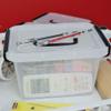 Asking Plastic Latching Box with Black Handle, Lidded Storage Bins, 6 Packs, 3 Quart view 4