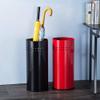 Umbrella Racks WXYZ Stainless Steel Umbrella Stand, Stable Non-Slip Base, Home Hotel Office Large Capacity Umbrella Bucket Black White Red Silver 50x22cm (Color : Black) view 3