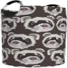 YISONG Round Laundry Basket, Black Footed Ferret Laundry Hamper Bucket Collapsible Clothes Bag 82 L Bins for Kids Room Toy Organizer Washing Bin Sorter Dirty Clothes Blanket Laundry Box view 2