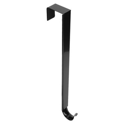 Yosoo Adjustable Wreath Hanger, 15-24inch Christmas Front Door Hook, 20 LB Wreath Holder for Front Door Wreath Christmas Decoration, Wrought Iron (Black)