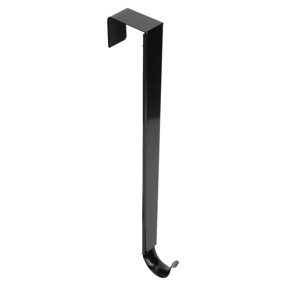 Yosoo Adjustable Wreath Hanger, 15-24inch Christmas Front Door Hook, 20 LB Wreath Holder for Front Door Wreath Christmas Decoration, Wrought Iron (Black)