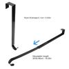 Yosoo Adjustable Wreath Hanger, 15-24inch Christmas Front Door Hook, 20 LB Wreath Holder for Front Door Wreath Christmas Decoration, Wrought Iron (Black) view 3