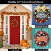 Yosoo Adjustable Wreath Hanger, 15-24inch Christmas Front Door Hook, 20 LB Wreath Holder for Front Door Wreath Christmas Decoration, Wrought Iron (Black) view 4