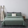 F.Y.Dreams 100% Washed Cotton Duvet Cover for Weighted Blanket 80x87 inches with 16 Ties, Zipper on Long Side/Grass Green/Just Duvet Cover view 1