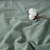 F.Y.Dreams 100% Washed Cotton Duvet Cover for Weighted Blanket 80x87 inches with 16 Ties, Zipper on Long Side/Grass Green/Just Duvet Cover view 3