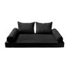 Prolinemax 5PC Pipe Outdoor Daybed Mattress Bolster Pillow Fitted Sheet Cover Only Style4 Twin-XL Size AD109 view 2