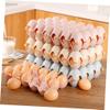 OSALADI 12 Cups Egg Tray Holder Ceramic Egg Container Organizer Decorative Serving Dish Plate for Refrigerator Fridge Countertop Kitchen (White) view 4