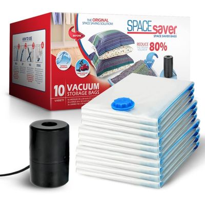 10 Pack Variety Vacuum Storage Bags for Comforters, Blankets & Clothes  Vacuum Sealed Compression Bags with Electric Pump  Space Saver Storage Bags for Bedding, Travel & Organization (4M, 3L, 3XL)