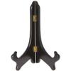 Bard's Hinged Black MDF Wood Plate Stand, 9" H x 7.25" W x 5" D (For 9" - 10.5" Plates), Pack of 12 view 1