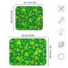 Qilmy St. Patrick's Day Shamrock Dish Drying Mat Water Absorption Tableware Drying Mat for Kitchen Countertop Home Decoration, 16 x 18 Inch Non Slip Dish Mats, Heat Resistant Countertop Protection view 3