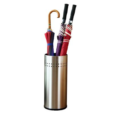 Umbrella Racks WXYZ Stainless Steel Umbrella Stand, Waterproof and Rust-Proof Household Hotel Umbrella Bucket, Can Store More Than 20 Umbrellas, 50x22cm