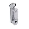 axentia Hanging Soap Dispenser, Silver/Transparent, ca. 7,5 x 19 x 8,5 cm view 2