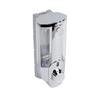 axentia Hanging Soap Dispenser, Silver/Transparent, ca. 7,5 x 19 x 8,5 cm view 3
