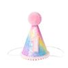 Princess Tiara Crown, Glitter Girls First Birthday Hat Sparkle Sequined Party Supplies Number 1 Headband Little Princess Cake Smash Photo Prop for 1st Rainbow Cone Hat view 1