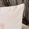 SAFAVIEH Home Collection Reindeer Blush Pink Velvet 18 x 18-inch Decorative Throw Pillow, 1' 6" Square view 4