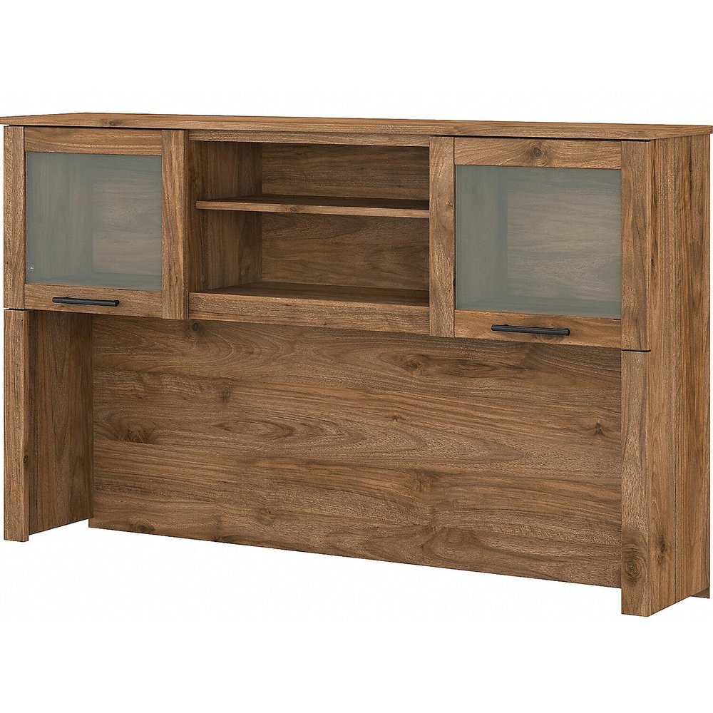 Bush Home Somerset 60W Desk Hutch in Fresh Walnut