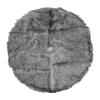 36" Beige and Gray Plush Faux Fur Christmas Tree Skirt view 2